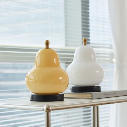 Three-Color Adjustable Pear-Shaped Lamp – Warm & Cozy Lighting